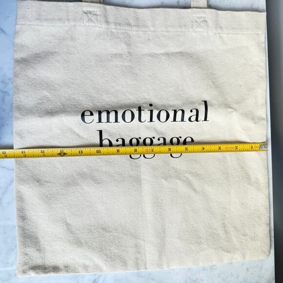 Emotional Baggage Canvas Tote Bag Reusable Eco Shopper - Picture 7 of 8